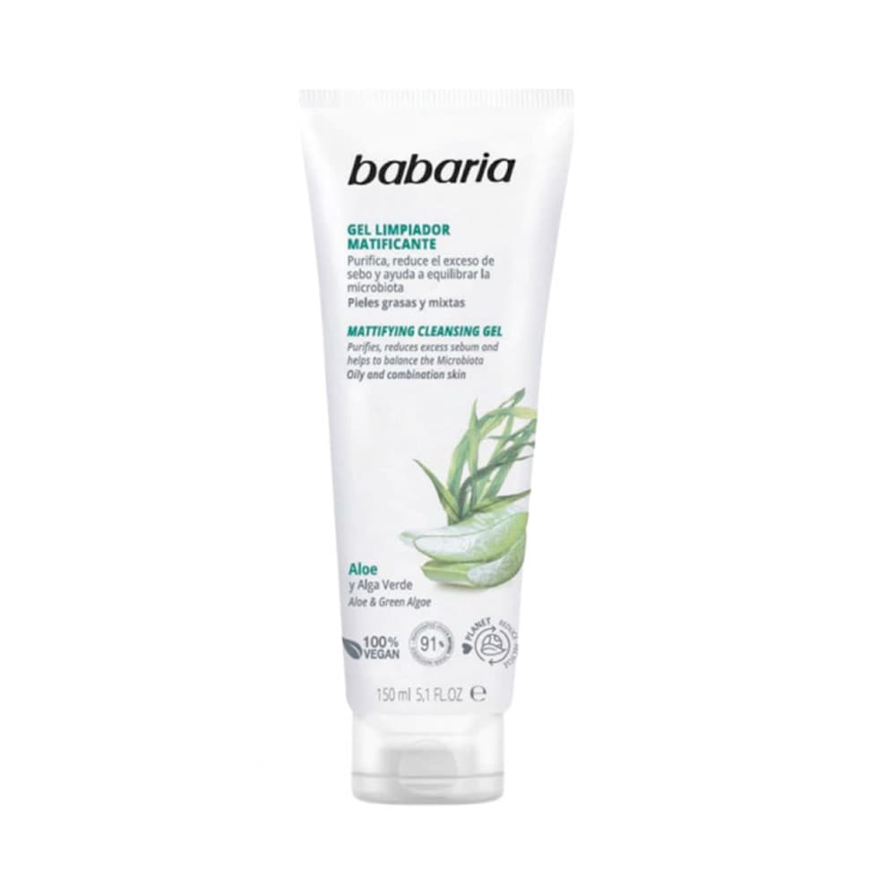 Gel de Limpeza Matificante Babaria Aloe 150ml