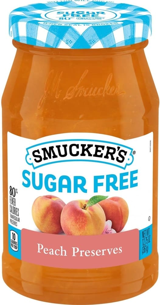 Geleia Smuckers Sugar Free Peach Preserves 361G