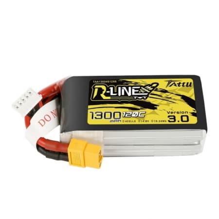 Gens Ace 14.8V 1300mAh 120C 4S R-Line 3.0 Xt60 Tattu