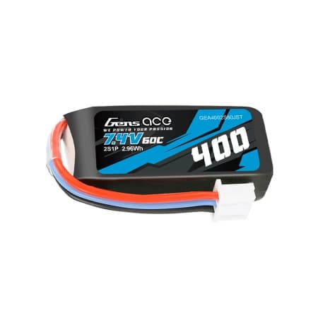 Gens Ace 7.4V 400mAh 60C 2S Jst-Xhr