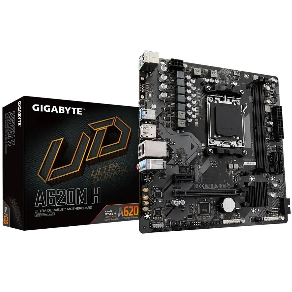 Placa-mãe Gigabyte Am5 A620M-H HDMI/M2/DDR5/USB/MATX
