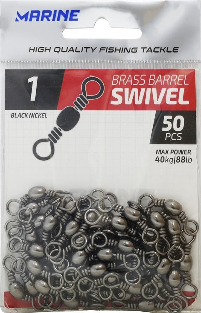 Girador Marine Sports Brass Barrel Black Nickel com 50 Peças