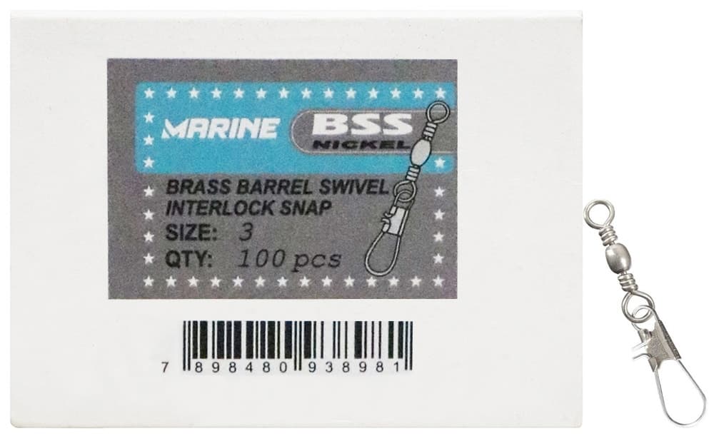 Girador Marine Sports 3 Bss-Ni + Snap com 100 Pçs