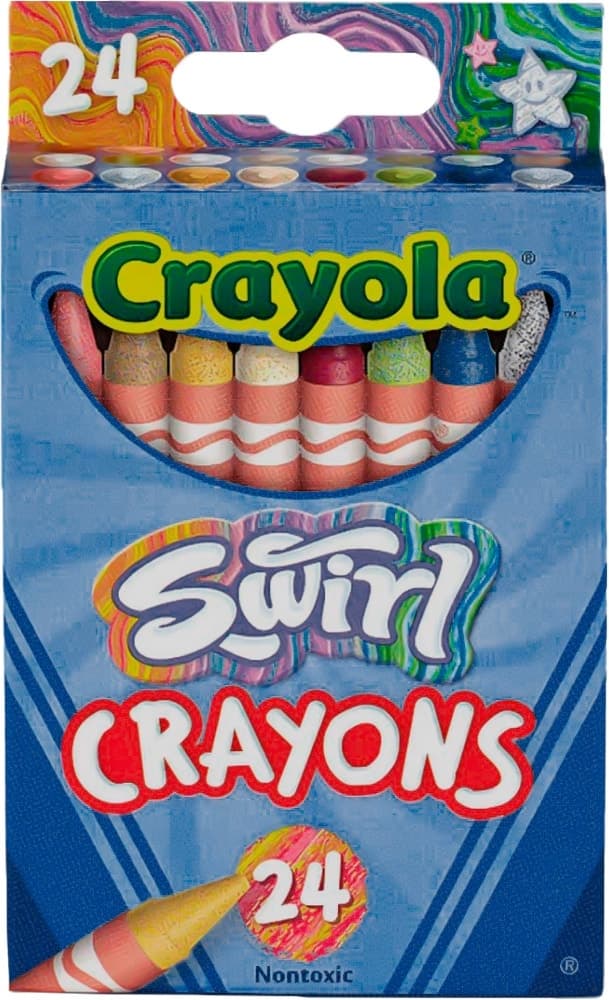 Giz de Cera Crayola Swirl 24 Unidades