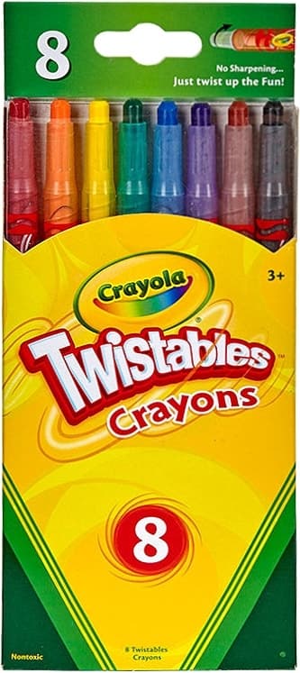 Giz de Cera Crayola Twistables Crayons 8 Unidades