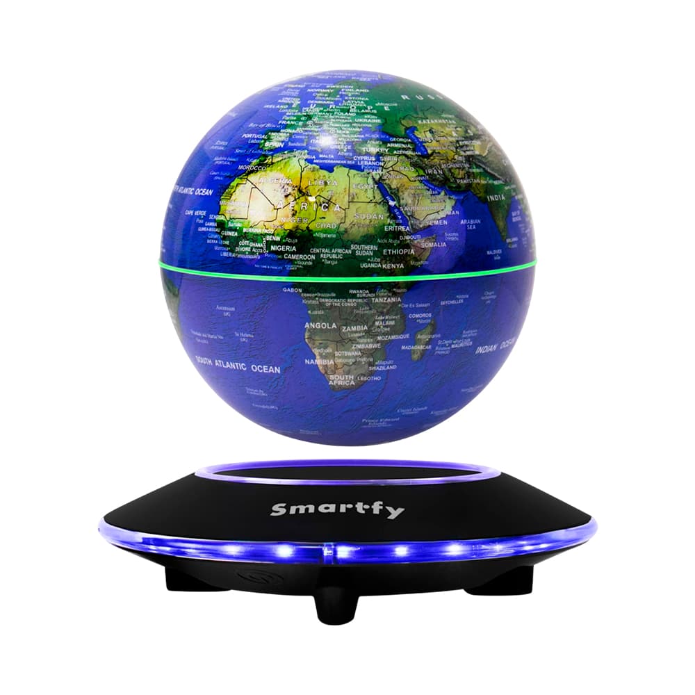 Globo Decorativo Smartfy GB01B 14CM Azul Mapa Mundi 110/220V
