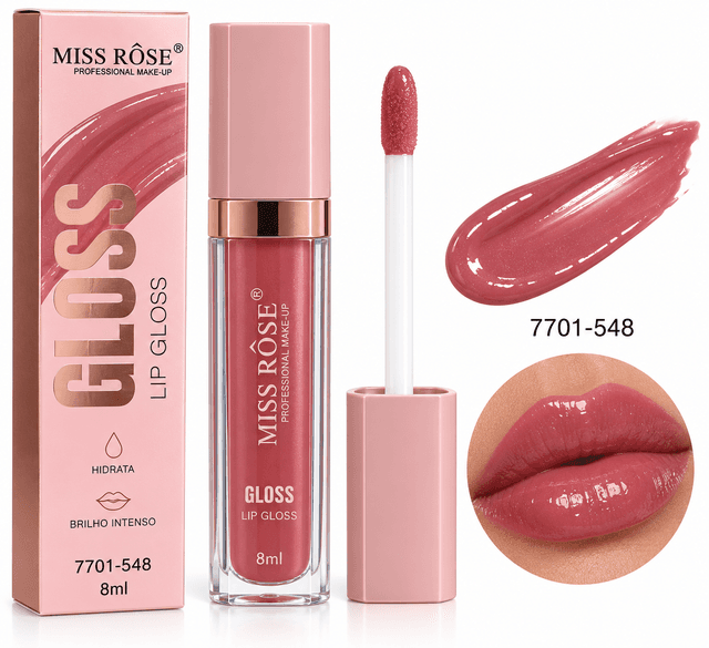Gloss Labial Miss Rose 7701-548 8ml