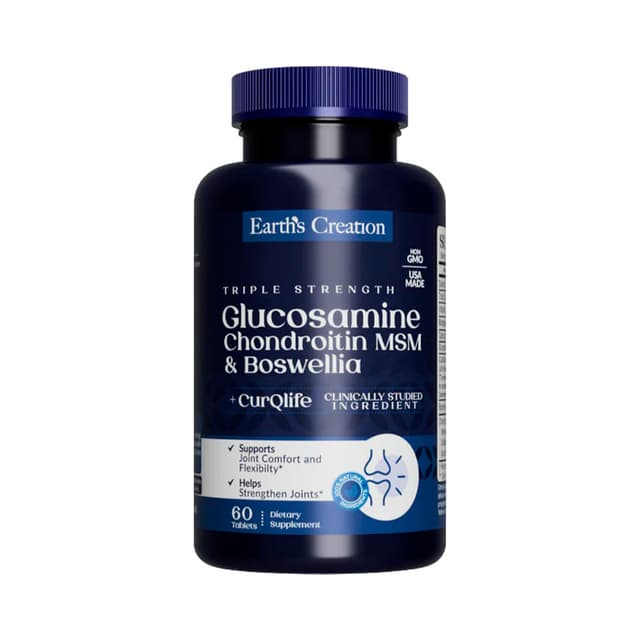 Comprimidos Earth's Creation Glucosamine Chondroitin +Boswellia 60