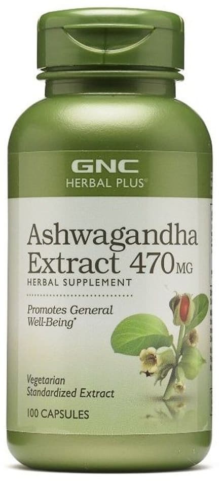 Extrato de Ashwagandha Gnc 470MG 100 Cápsulas