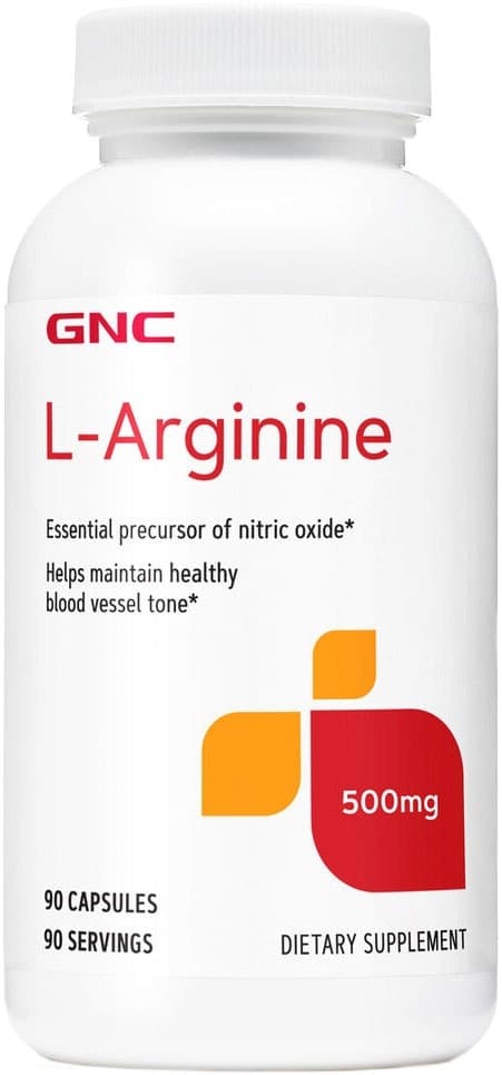 Gnc L-Arginina 500MG (90 Cápsulas)