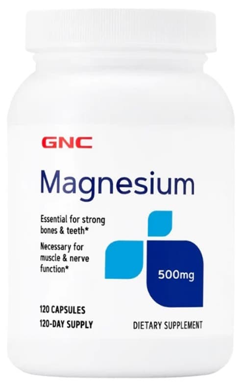 Magnésio Gnc 500MG 120 Cápsulas