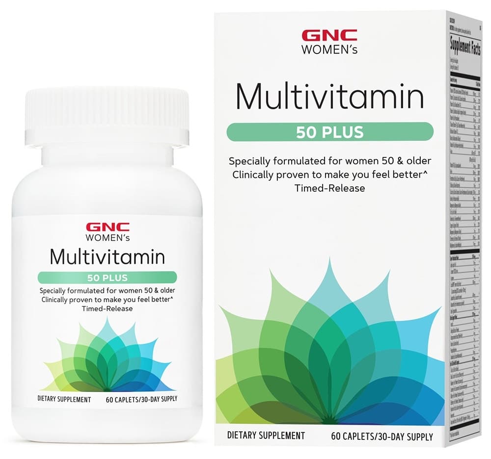 Multivitamínico Gnc Women's 50 Plus (60 Cápsulas)