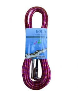 Cabo P10 Mono 6M Gold Cabos Ponta L e Reta