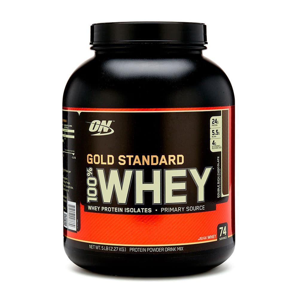 Whey Protein Gold Standard 100% Optimum Nutrition Double Rich Chocolate 5LB 2.27Kg