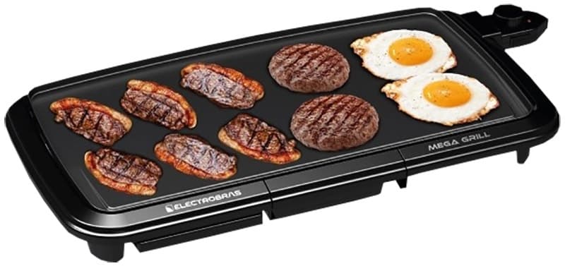 Grelhador Electrobras Ebgr-50 Mega Grill 1800 Watts 110V/60Hz Preto