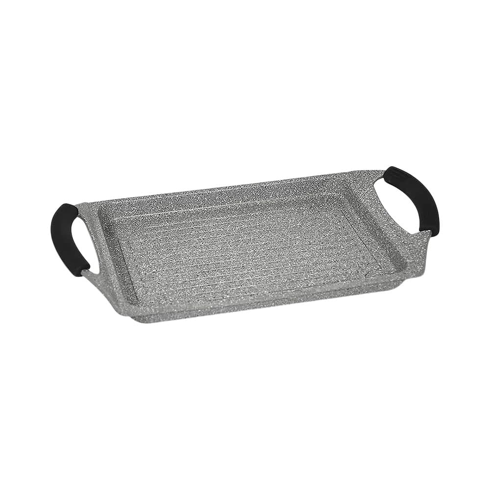Grelha Bialetti Speciali PetraVera 36 X 23 Cm Cinza