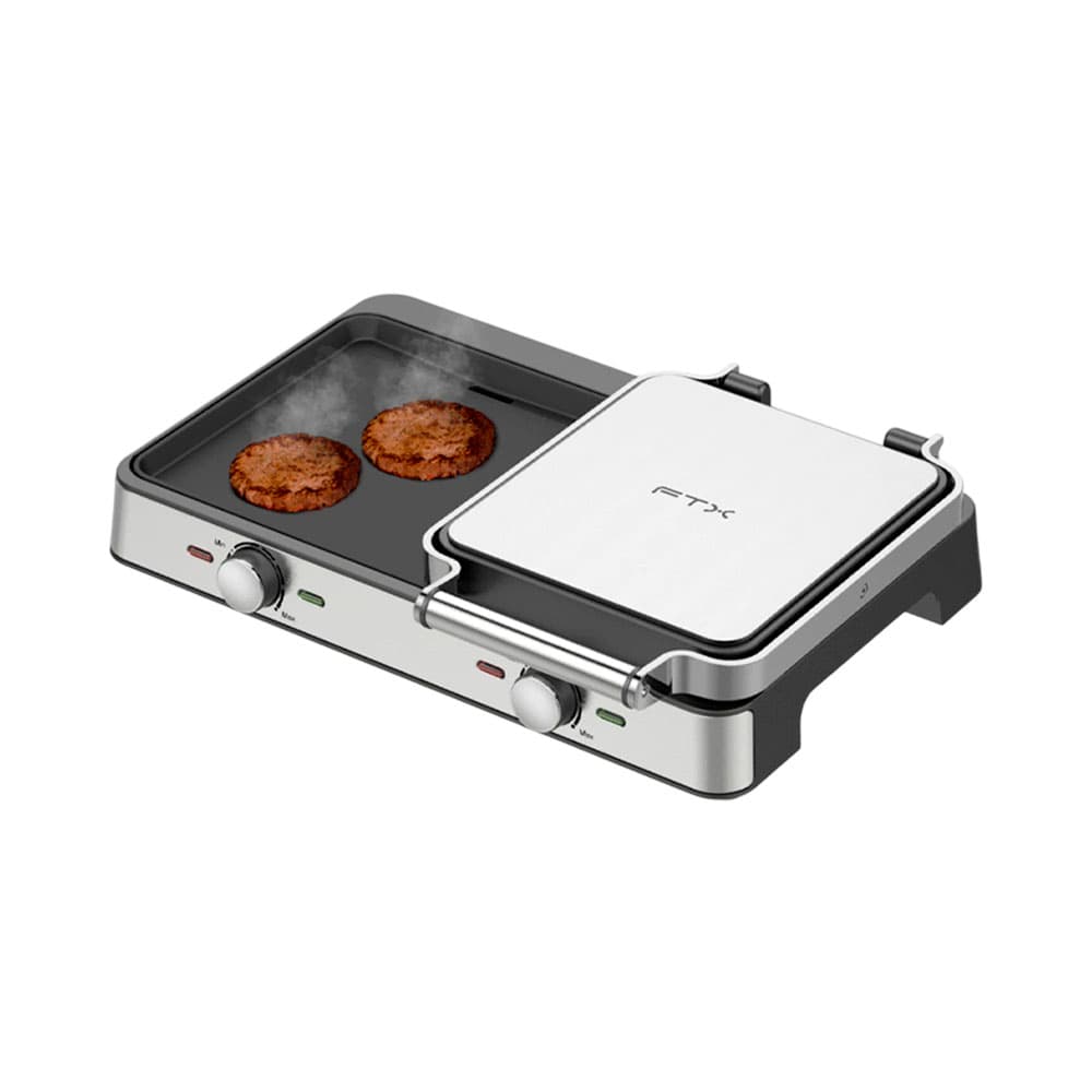 Grill Elétrico Ftx Eg2-718 2 Em 1 2100W 220V Prata