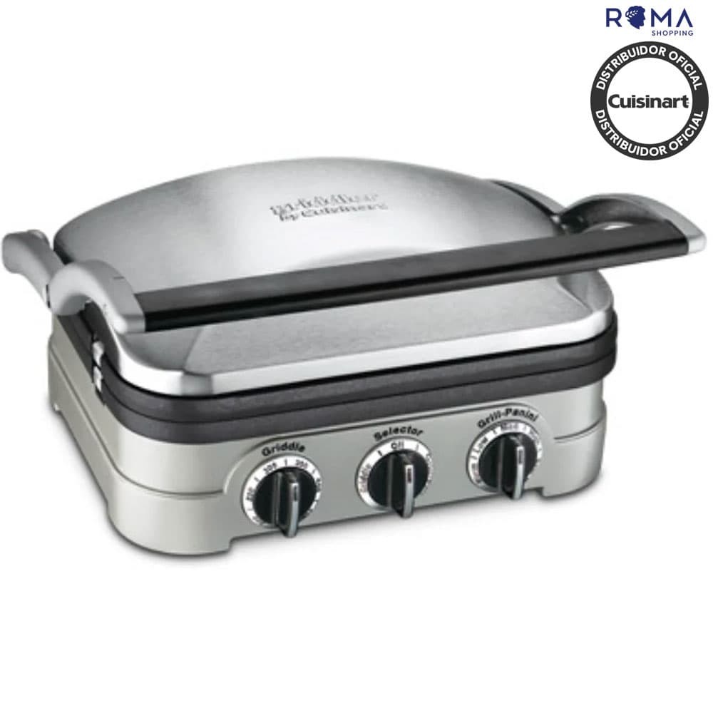 Grill Multiuso Cuisinart Gr-4NNAS 5In1 Antiaderente Inoxidável 110V