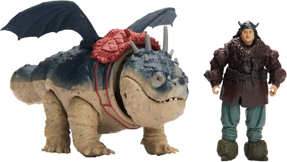 Brinquedo Spin Master How To Train Your Dragon Gronckle + Fishlegs