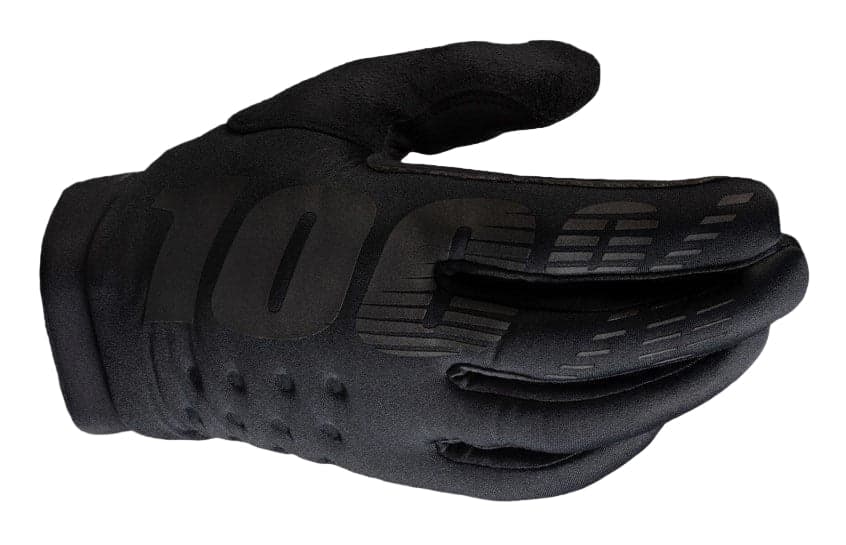 Luvas 100% Brisker Youth Black - Preto / G