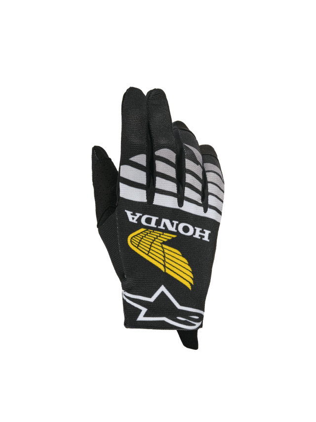 Guantes Alpinestars Honda Radar - Black/Gray/Yellow
