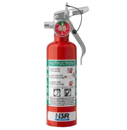 Extintor de Incêndio H3R Aviation A344T 1.25Lb Halon 1211
