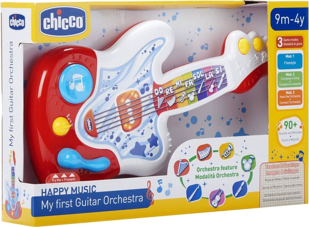 Brinquedo Musical Chicco Happy Music My First Guitar Orchestra