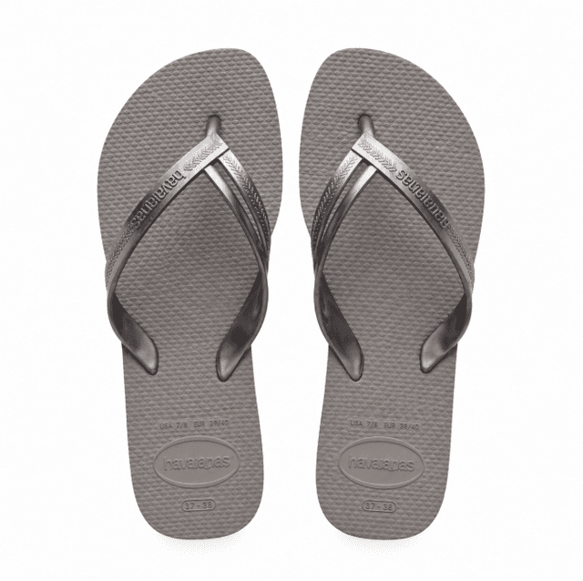 Havaianas Zapatilla Fem Elegance (37/38) Gris Recife