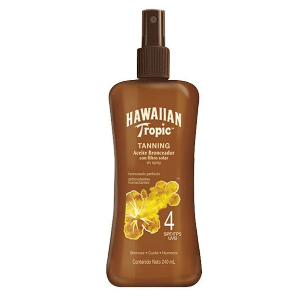 Óleo Corporal Hawaiian Tropic Tanning Spf 4 240ml