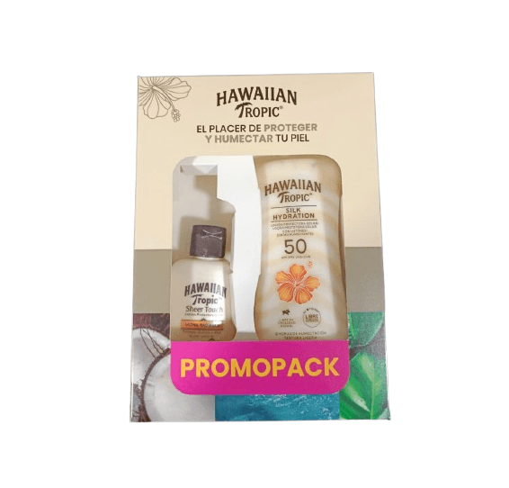 Protetor Solar Hawaiian Tropic Kit Sheer Loción 180ml+60ml