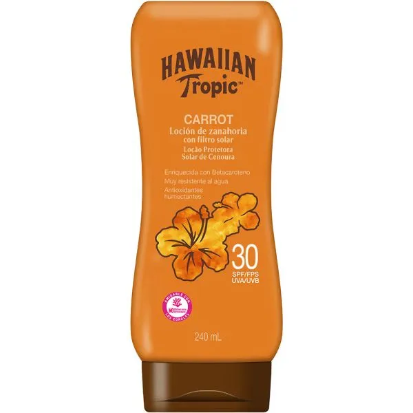 Protetor Solar Hawaiian Tropic Carrot Spf30 240ml