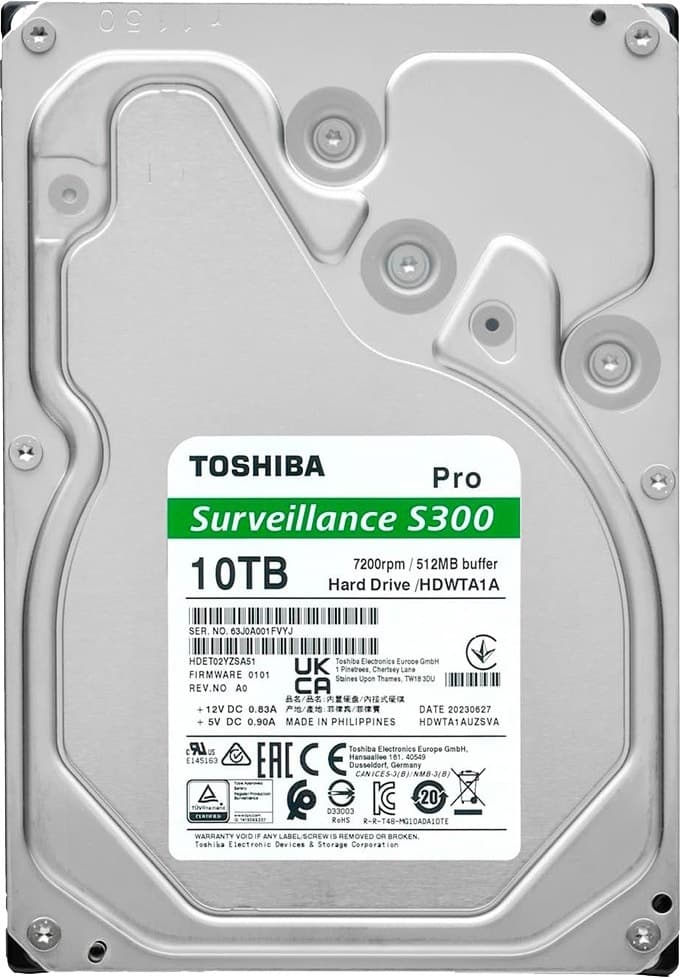 HD Interno Toshiba N300 Pro 10TB SATA 6.0Gb/s