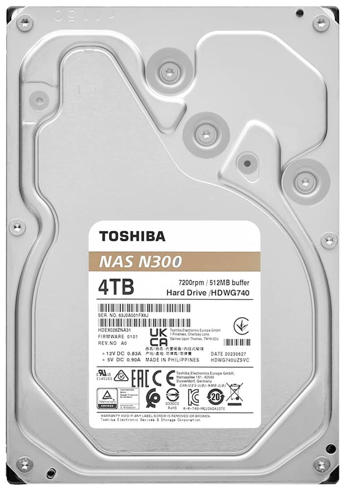 HD Interno Toshiba Nas N300 4TB SATA 6.0Gb/s