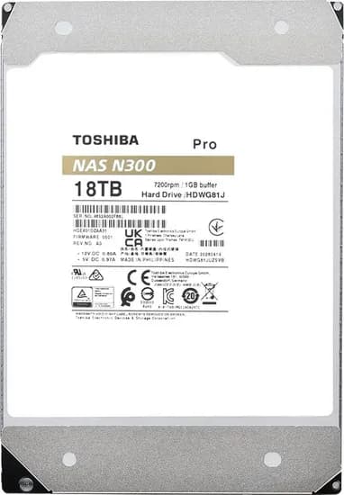 HD Toshiba N300 Pro 18TB 7200 Rpm SATA 3