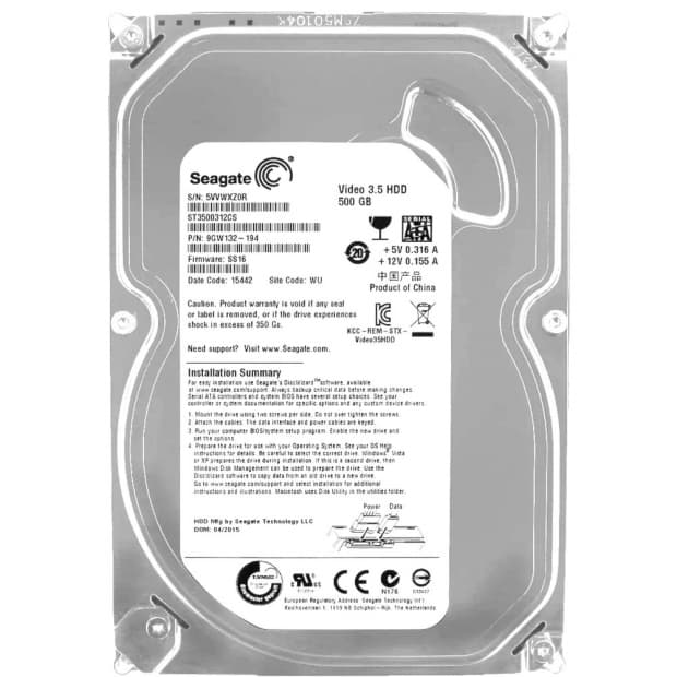 HD Seagate 500GB SATA2 ST3500312CS
