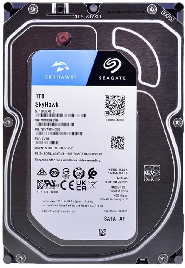 HD Seagate SkyHawk Surveillance 1TB 3.5" SATA 3 5400RPM - ST1000VX013