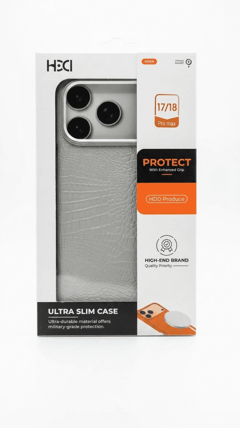 Capa Natural Titanium Hdd para iPhone 18 Pro Max/17 Pro Max