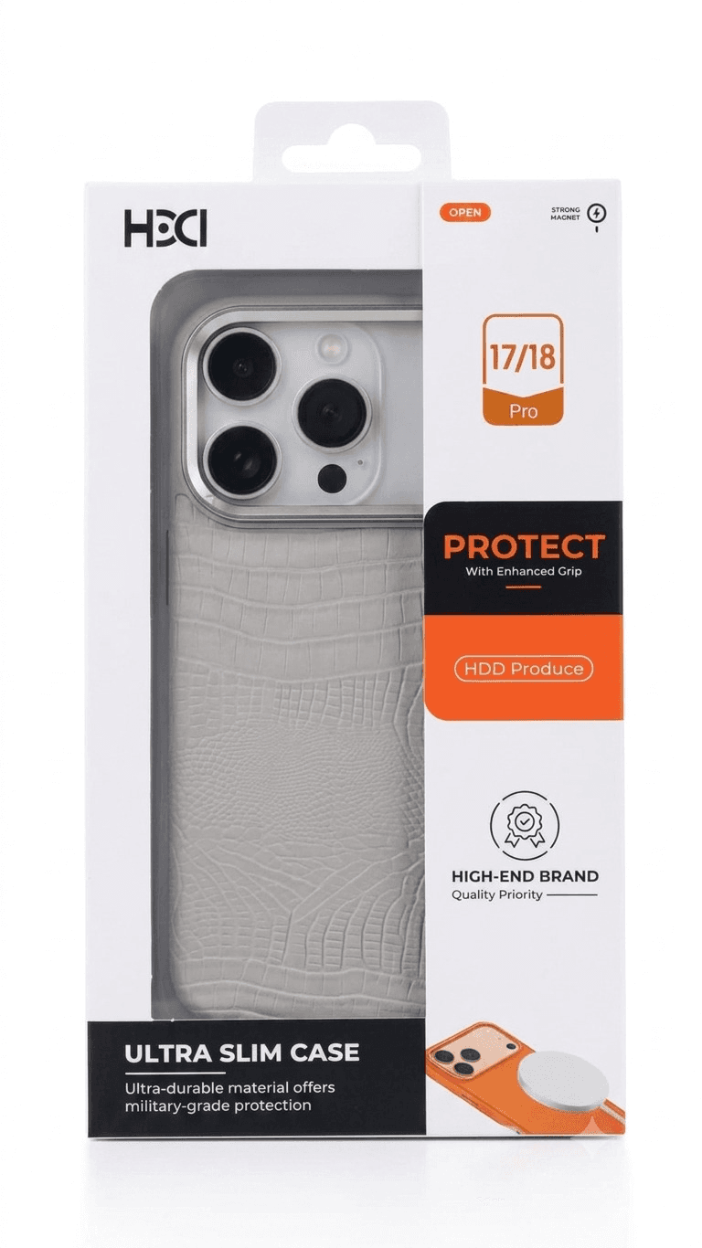 Capa Hdd Hbc-292 para iPhone 18 Pro/17 Pro Titânio Natural