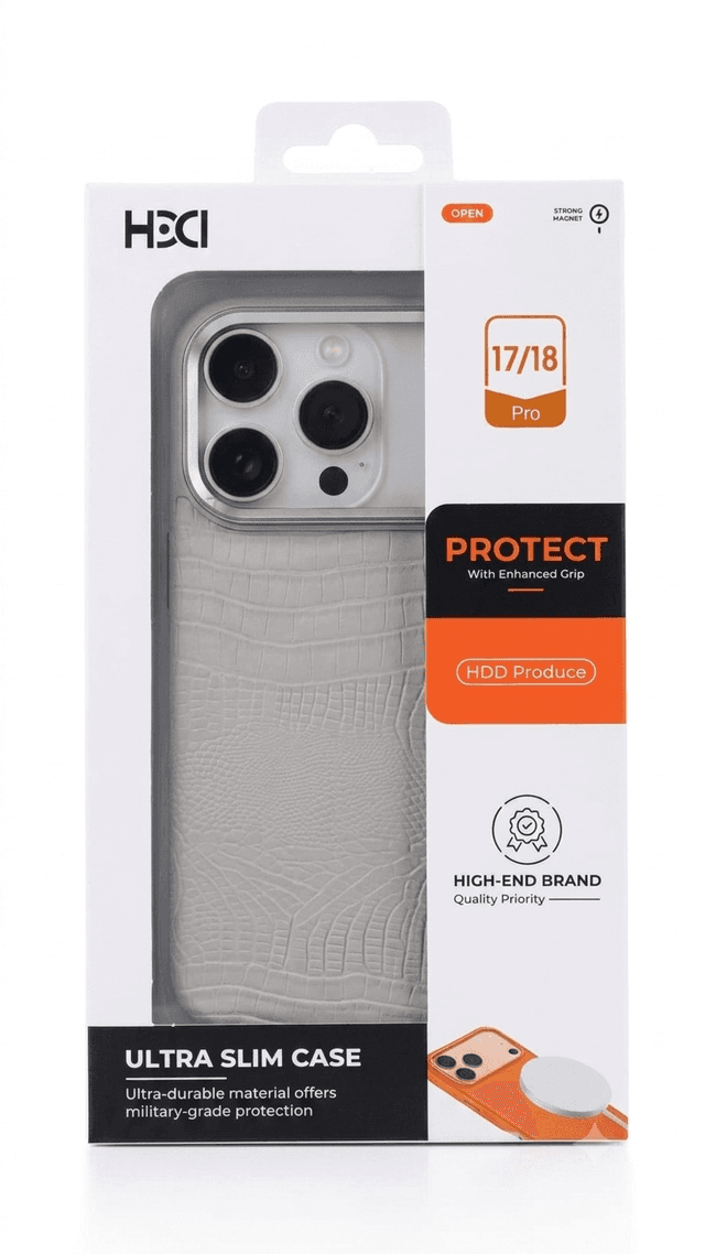 Capa Hdd Hbc-292 para iPhone 18 Pro/17 Pro Titânio Natural