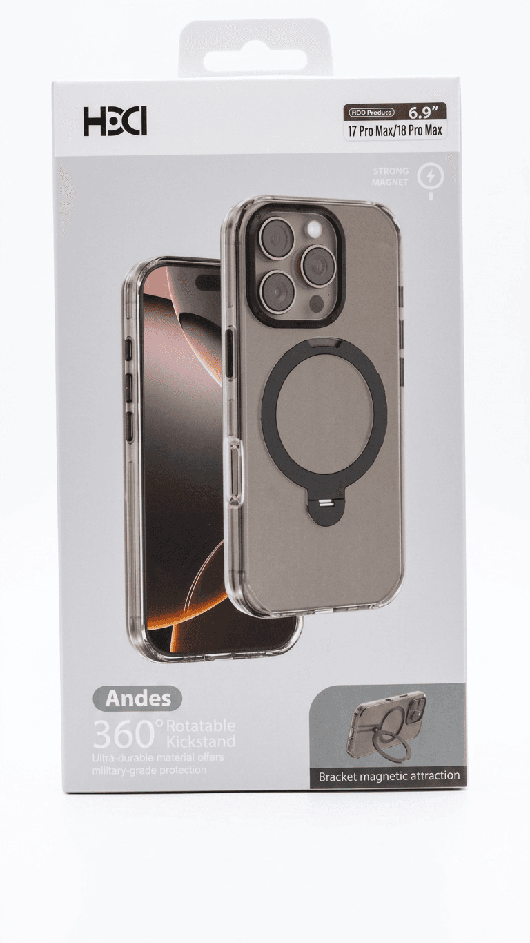 Capa para iPhone 18 Pro Max/17 Pro Max Hdd Hbc-338 Preto