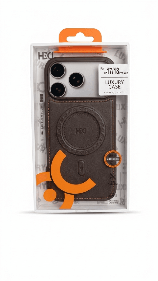 Capa Hdd Hbc-356 para iPhone 18 Pro Max/17 Pro Max Marrom Escuro