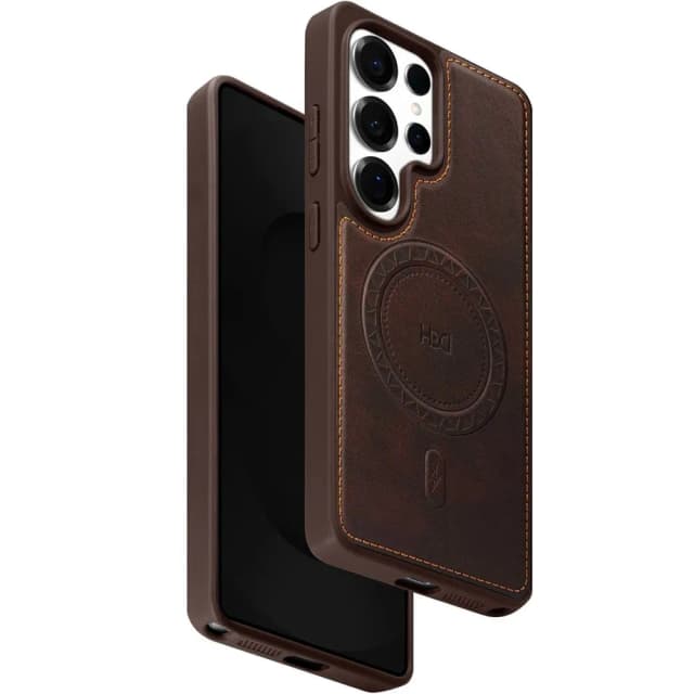 Capa Hdd S25 Ultra Marrom Escuro