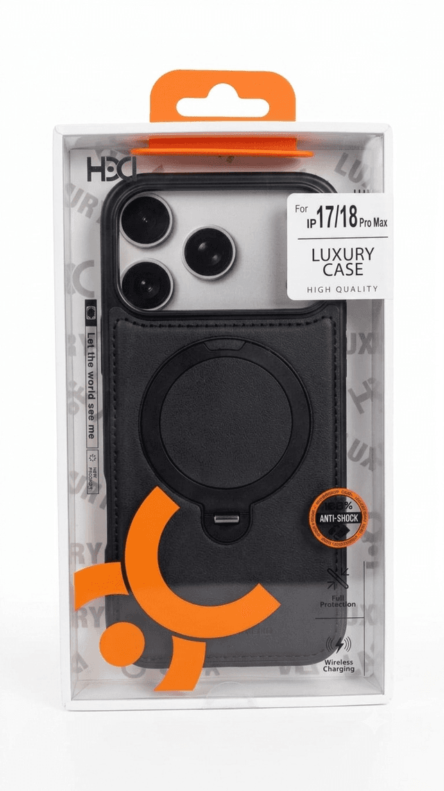 Capa para iPhone 18 Pro Max/17 Pro Max Hdd Black
