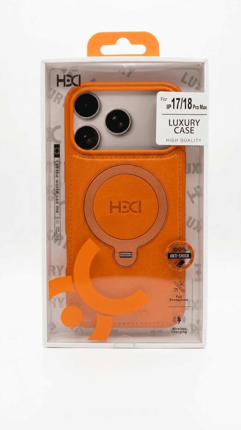 Capa Hdd Hbc-367 para iPhone 18 Pro Max/17 Pro Max Laranja