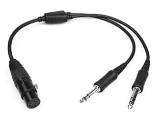 Adaptador de Cabo para Headset 5 Pinos para Plug Duplo