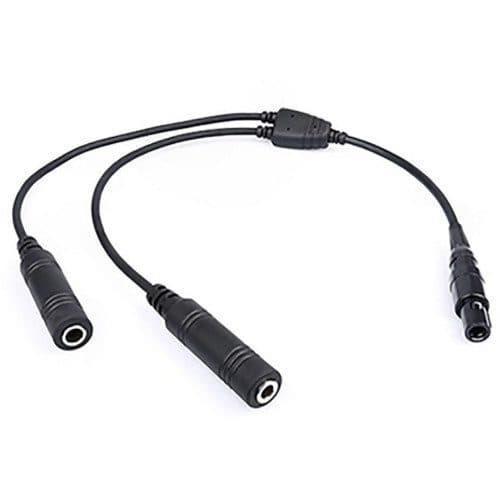 Adaptador de Cabo para Headset Plug Duplo para 6 Pinos Gaba Hobby
