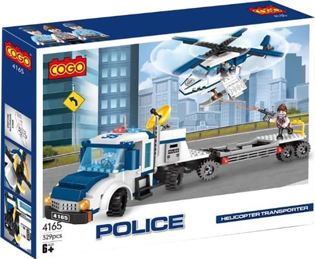 Helicóptero de Polícia Cogo 4165 (329 Peças)