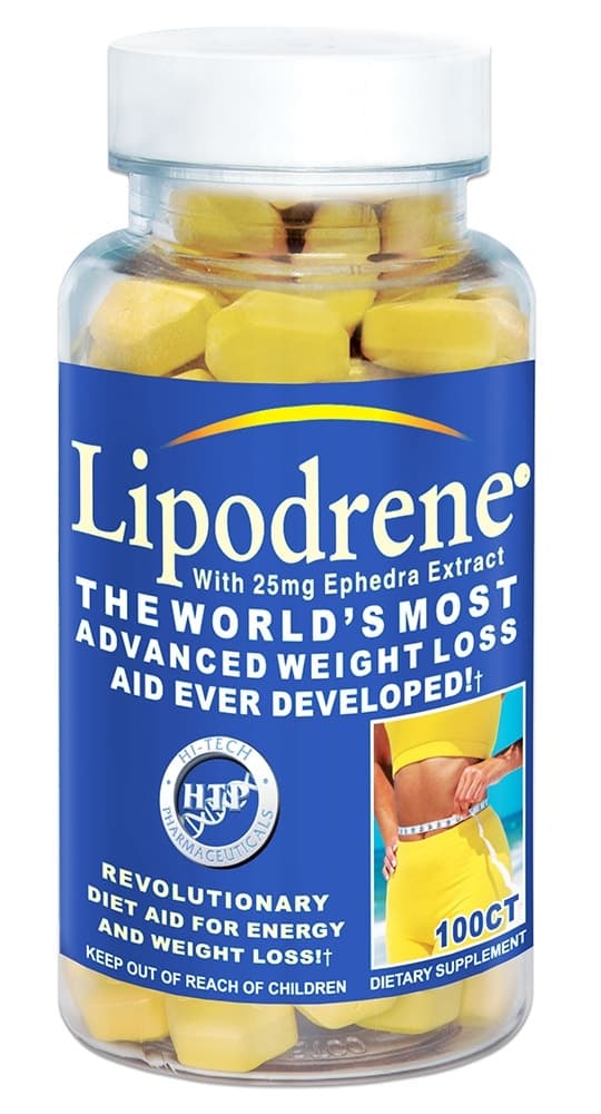 Hi-Tech Pharmaceuticals Lipodrene com Ephedra 25MG (100 Comprimidos)