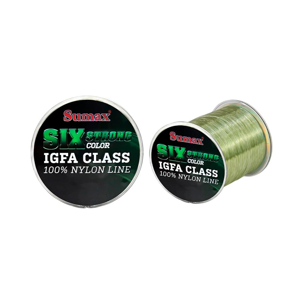 Linha de Pesca Sumax Six Strong Monofilamento 31.7Kg 0.60Mm 400M Verde