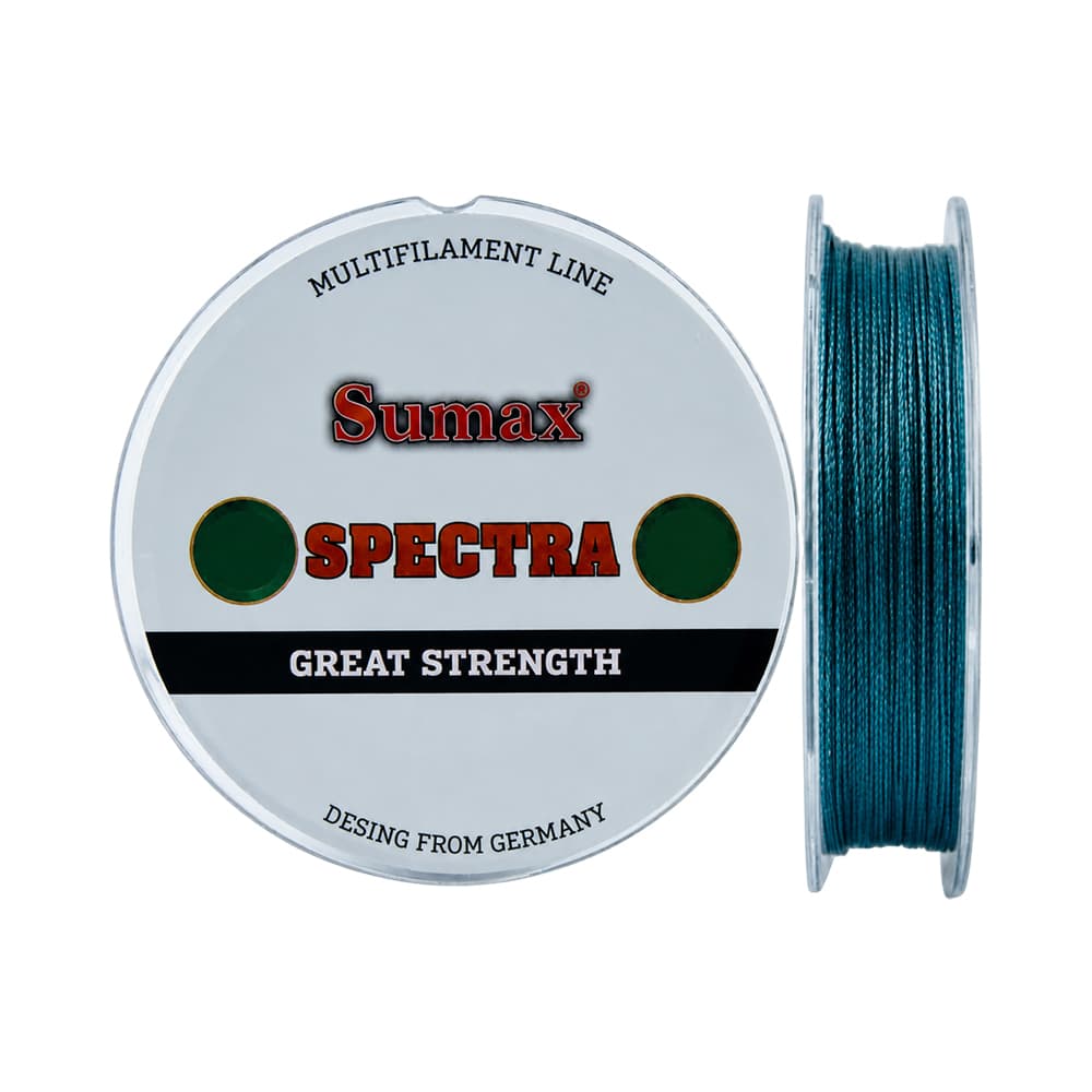 Linha de Pesca Sumax Spectra 0.14Mm 18LB 300M Cinza